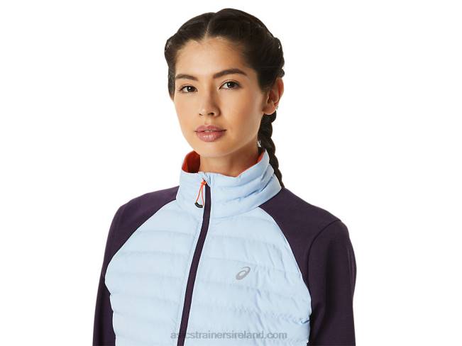 Women\s Winter Run Jacket Night Shade Heather/Soft Sky Asics XXPD2825