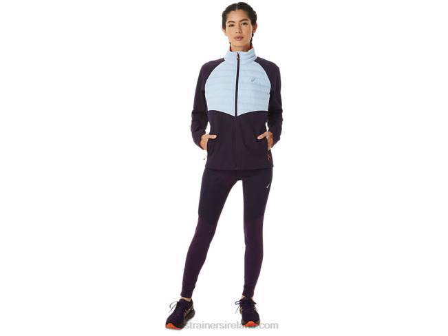 Women\s Winter Run Jacket Night Shade Heather/Soft Sky Asics XXPD2825