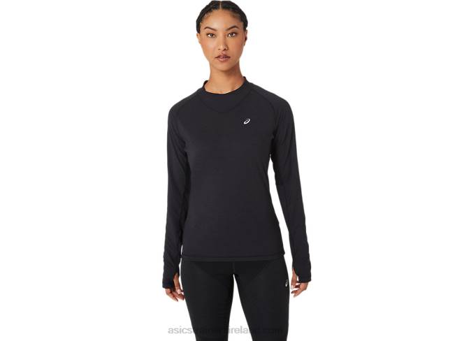 Womens Winter Run Long Sleeve Top Performance Black Asics XXPD2756