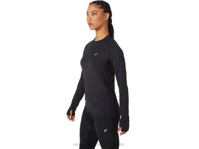 Women\s Winter Run Long Sleeve Top Performance Black Asics XXPD2756