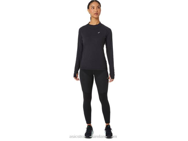 Women\s Winter Run Long Sleeve Top Performance Black Asics XXPD2756