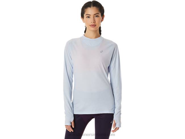 Womens Winter Run Long Sleeve Top Soft Sky Asics XXPD2798