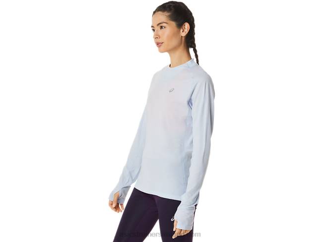 Women\s Winter Run Long Sleeve Top Soft Sky Asics XXPD2798