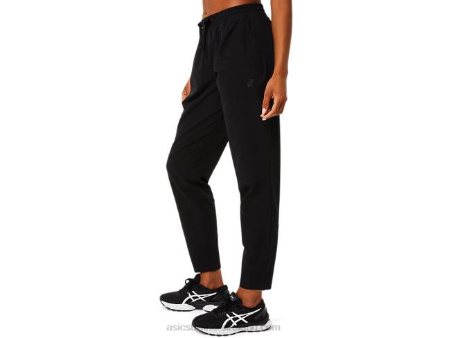 Women\s Woven Taper Pant Performance Black Asics XXPD3769