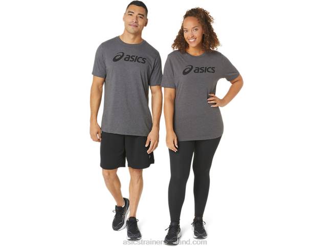 Xg Short Sleeve Lockup Logo Tee Dark Grey Heather Asics XXPD2076