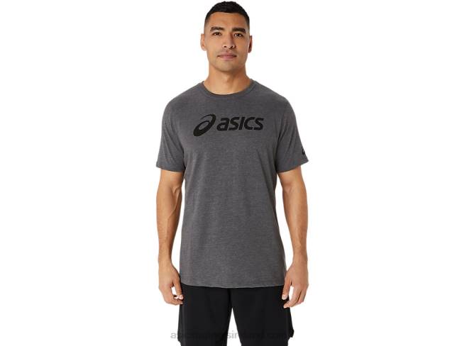 Xg Short Sleeve Lockup Logo Tee Dark Grey Heather Asics XXPD2076