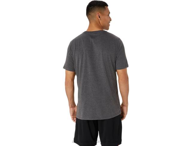 Xg Short Sleeve Lockup Logo Tee Dark Grey Heather Asics XXPD2076