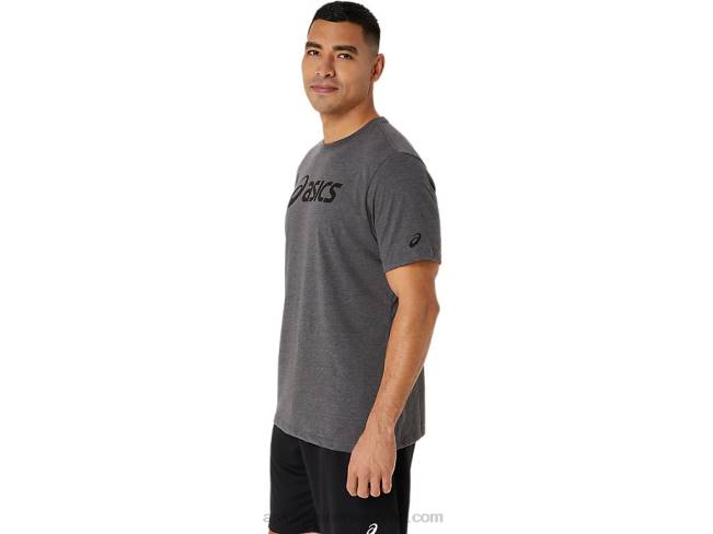 Xg Short Sleeve Lockup Logo Tee Dark Grey Heather Asics XXPD2076