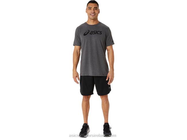 Xg Short Sleeve Lockup Logo Tee Dark Grey Heather Asics XXPD2076