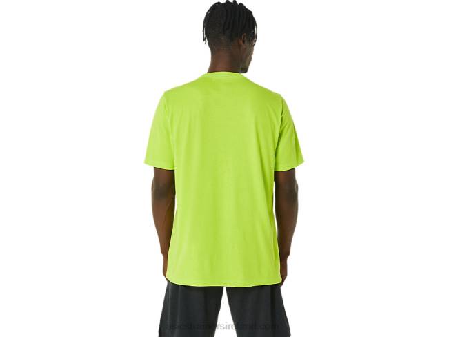 Xg Short Sleeve Lockup Logo Tee Lime Zest Asics XXPD1121