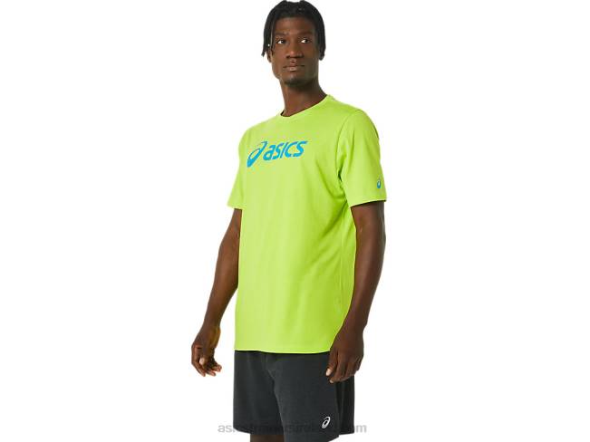 Xg Short Sleeve Lockup Logo Tee Lime Zest Asics XXPD1121