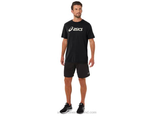 Xg Short Sleeve Lockup Logo Tee Performance Black Asics XXPD11