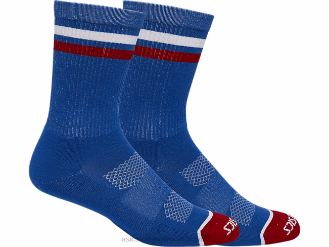 Crew Socks Usa Electric Blue/Electric Red Asics XXPD1288