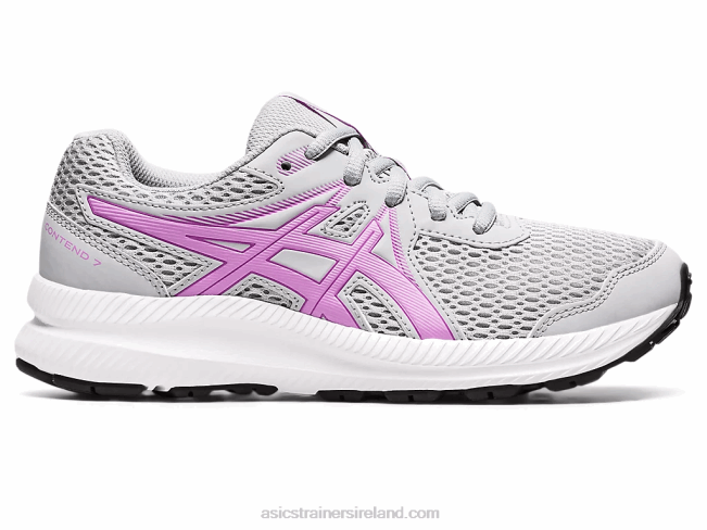 Contend 7 Grade School Piedmont Grey/Lavender Glow Asics XXPD4536