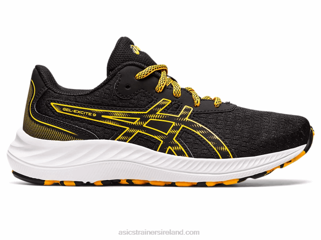 Gel-Excite 9 Grade School Black/Amber Asics XXPD4384