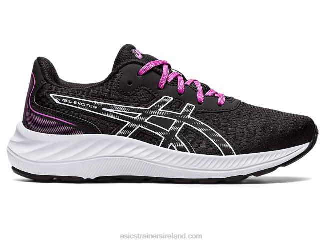 Gel-Excite 9 Grade School Black/Soft Sky Asics XXPD4380