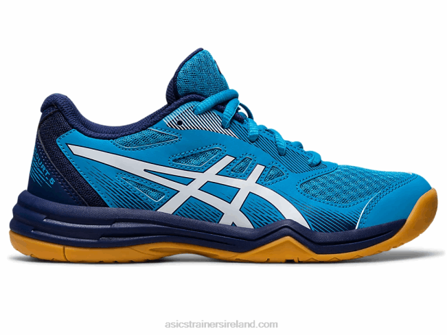 Upcourt 5 Grade School Island Blue/White Asics XXPD4271