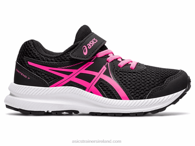 Contend 7 Pre-School Black/Hot Pink Asics XXPD4541