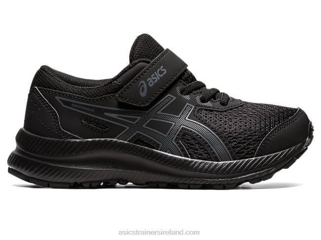 Contend 8 Pre-School Black/Carrier Grey Asics XXPD4393