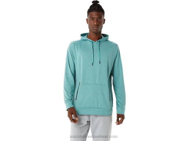 Men's Tech Pullover Hoodie Sage Heather Asics XXPD1569