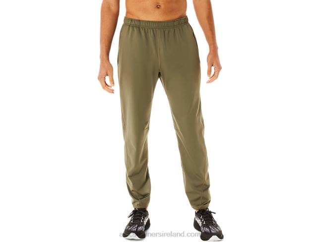 Men's Brushed Knit Pants Mantle Green Asics XXPD746