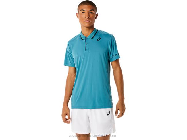 Men's Polo Shirt Misty Pine Asics XXPD1117