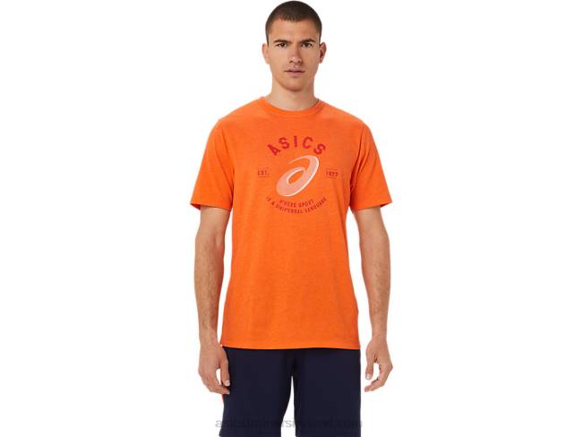 Spiral A Universal Lang Tee Marigold Heather Asics XXPD1912