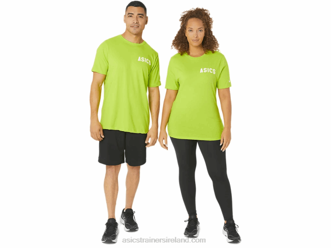 Stripes Sunrise Tee Lime Zest Asics XXPD142