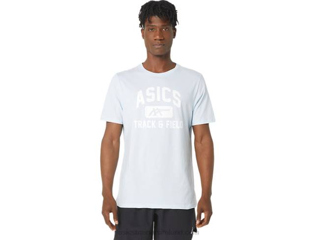 Unisex Track And Field Graphic Tee Soft Sky Asics XXPD179