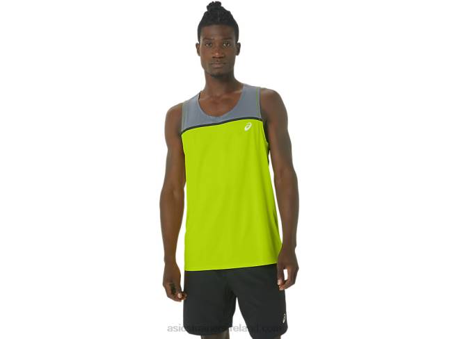 Men's Pr Lyte Singlet Lime Zest Asics XXPD41