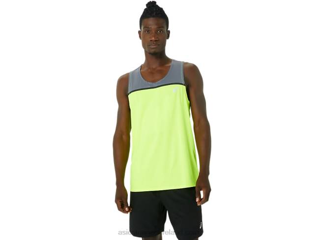 Men's Pr Lyte Singlet Safety Yellow/Metropolis Asics XXPD1021