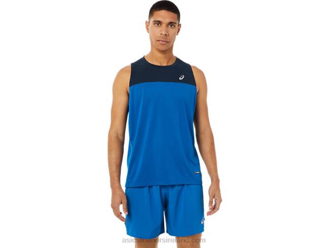 Men's Race Singlet French Blue/Lake Drive Asics XXPD1404