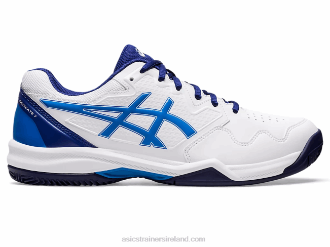 Gel-Dedicate 7 Clay White/Electric Blue Asics XXPD1147