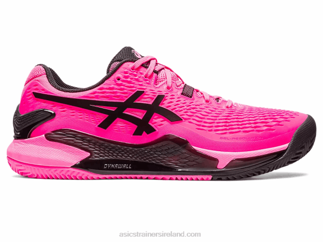 Gel-Resolution 9 Clay Hot Pink/Black Asics XXPD49