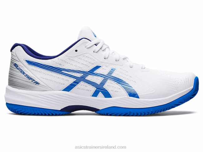 Solution Swift FF Clay White/Electric Blue Asics XXPD1107