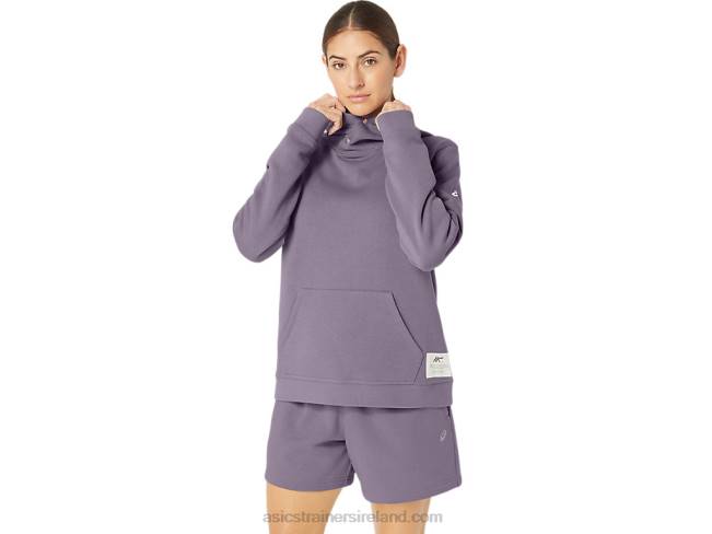 Women's Sunday Sana Fleece Hoodie Violet Quartz Asics XXPD2156