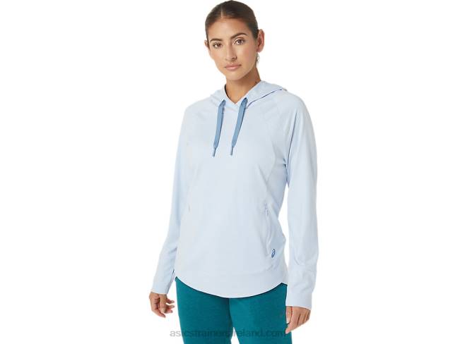 Women's Tech Pullover Hoodie Soft Sky Spacedye Asics XXPD2767