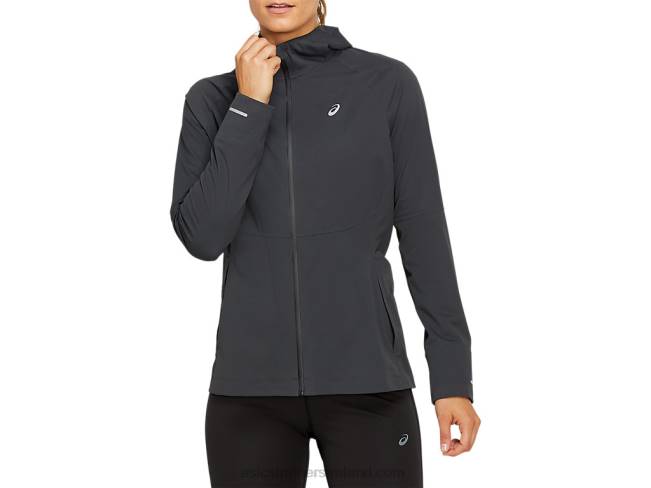 Women's Accelerate Jacket Graphite Grey Asics XXPD4144