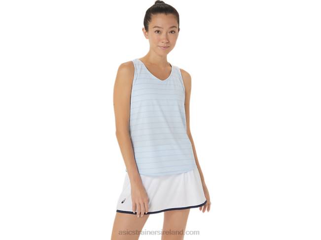 Women's Court Stripe Tank Soft Sky Asics XXPD2558