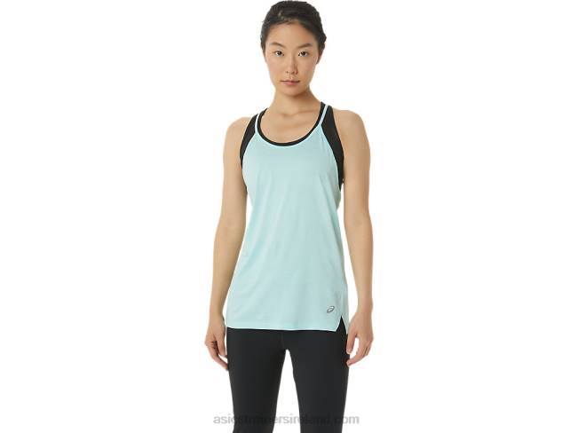 Women's Strappy Tank Clear Blue Spacedye Asics XXPD3304