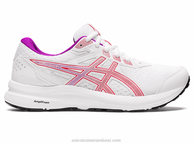 Gel-Contend 8 White/Red Alert Asics XXPD2657