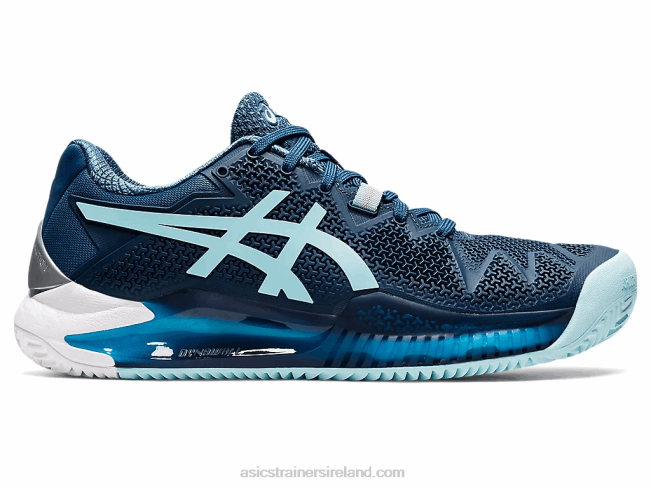 Gel-Resolution 8 Clay Light Indigo/Clear Blue Asics XXPD3259