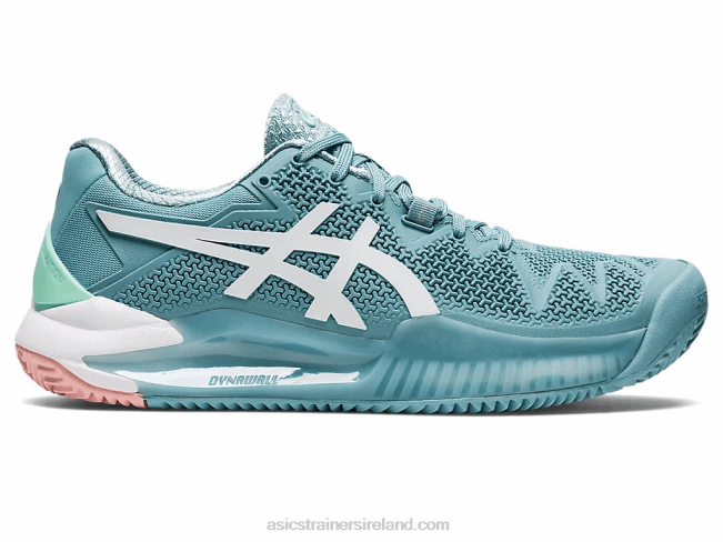 Gel-Resolution 8 Clay Smoke Blue/White Asics XXPD3087